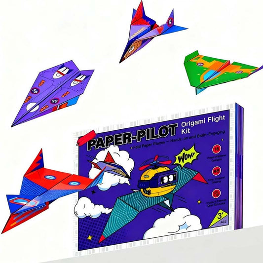 ✈️ 50% RABATT JETZT! ✨ Kreatives DIY-Papierfliegerset - Baue & Starte 10 Modelle, Pädagogisches STEM-Spielzeug für Kinder 6-12 Jahre 🧠🎯