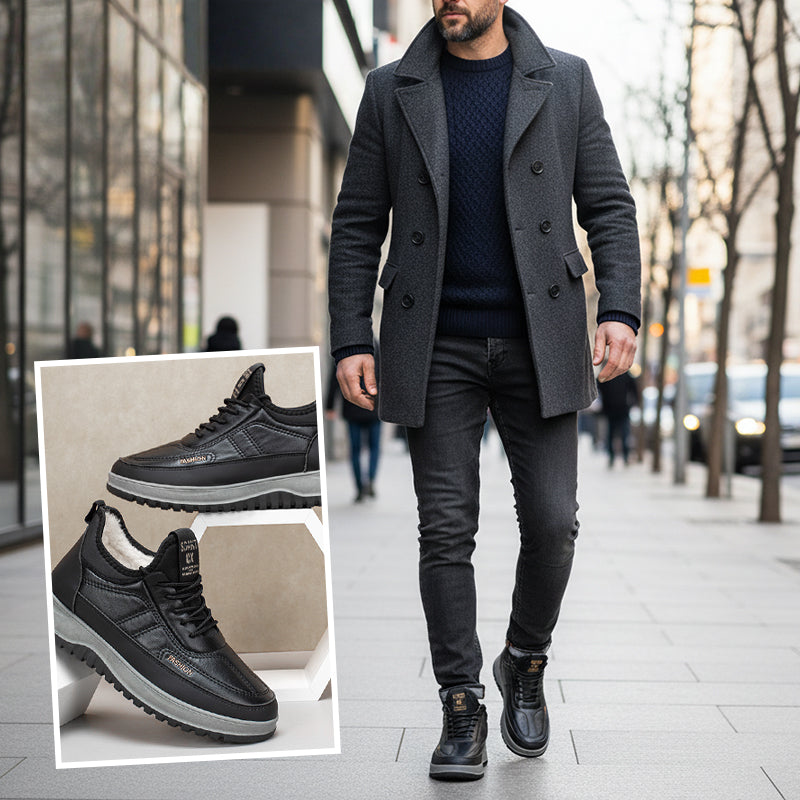 🔥Solange der Vorrat reicht 40 % Rabatt!🎉Bequeme warme Herrenschuhe: wasserdicht und rutschfest