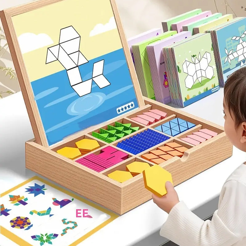 🔥Solange der Vorrat reicht 40 % Rabatt!🎉Magnetisches Puzzlespiel aus Holz mit Motiven