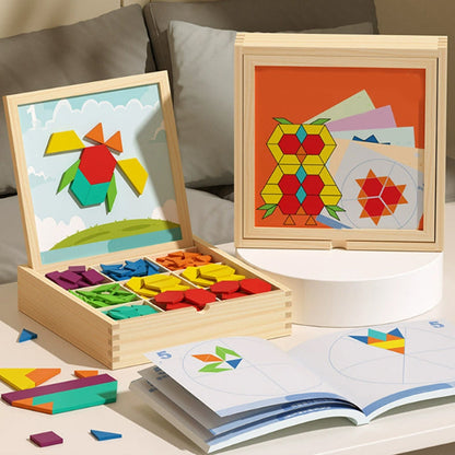 🧩 50% RABATT! 🎄 Magnetisches Holz-Puzzle – Spielerisch & lehrreich – Perfektes Weihnachtsgeschenk ✨
