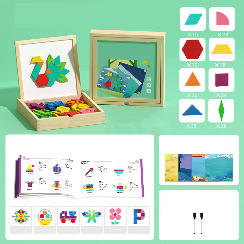 🧩 50% RABATT! 🎄 Magnetisches Holz-Puzzle – Spielerisch & lehrreich – Perfektes Weihnachtsgeschenk ✨