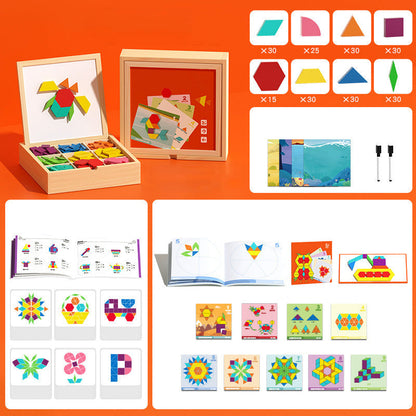 🧩 50% RABATT! 🎄 Magnetisches Holz-Puzzle – Spielerisch & lehrreich – Perfektes Weihnachtsgeschenk ✨