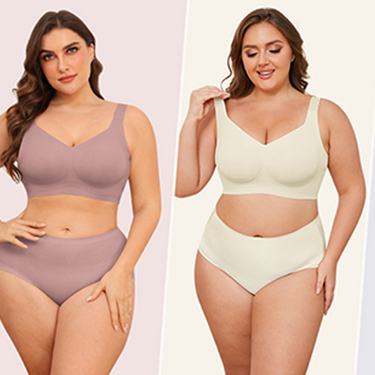 Nahtloser, voll bedeckender BH ohne Bügel für Damen