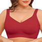 Nahtloser, voll bedeckender BH ohne Bügel für Damen