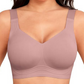 Nahtloser, voll bedeckender BH ohne Bügel für Damen