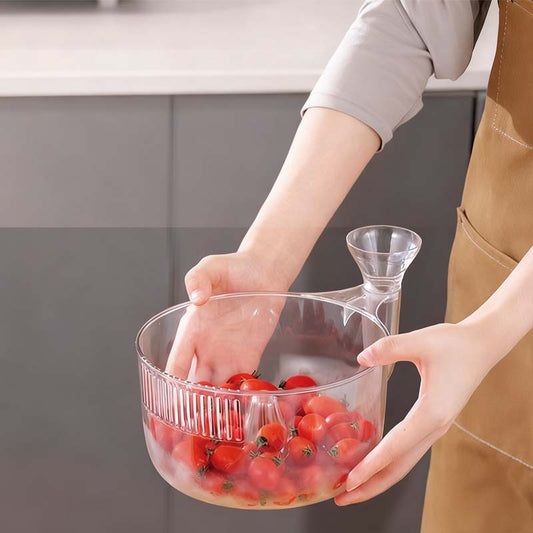 2-in-1 Wasch- und Abtropfsieb für Gemüse