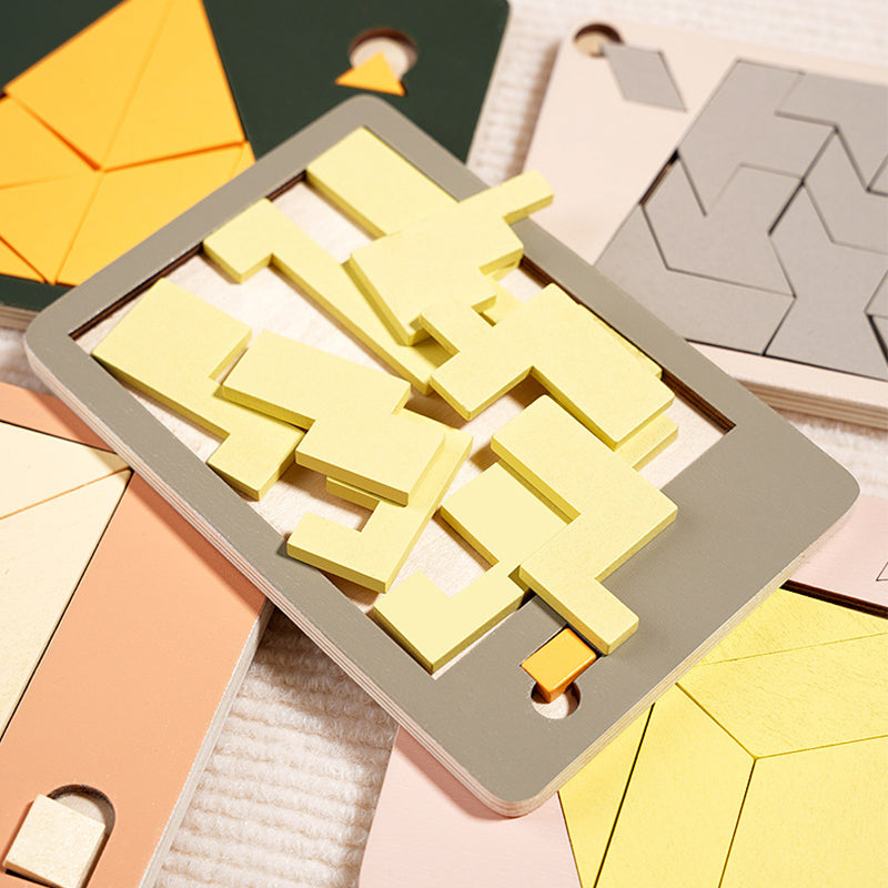 🔥Solange der Vorrat reicht 40 % Rabatt!🎉Holz-Tangram-Brettspiel