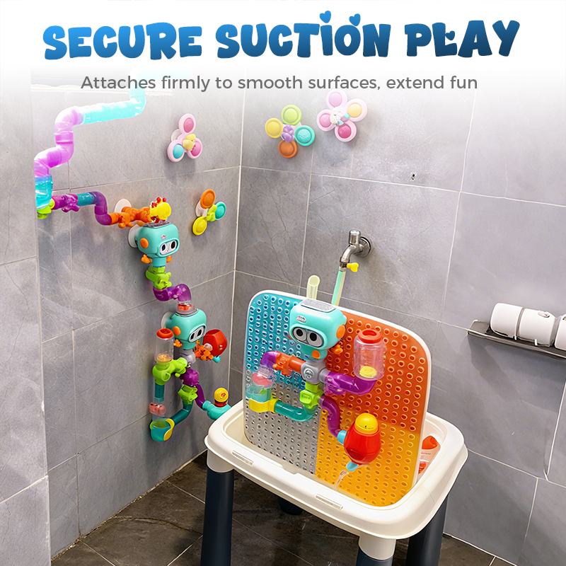 🔥Solange der Vorrat reicht 40 % Rabatt!🎉Wasserwerk-Rohr-Badespielzeugset für Kinder