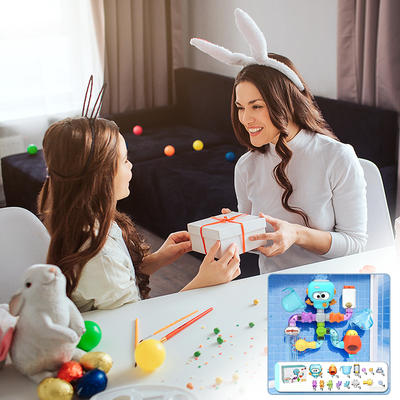 🔥Solange der Vorrat reicht 40 % Rabatt!🎉Wasserwerk-Rohr-Badespielzeugset für Kinder