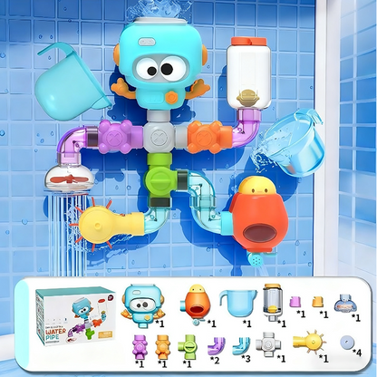 🔥Solange der Vorrat reicht 40 % Rabatt!🎉Wasserwerk-Rohr-Badespielzeugset für Kinder