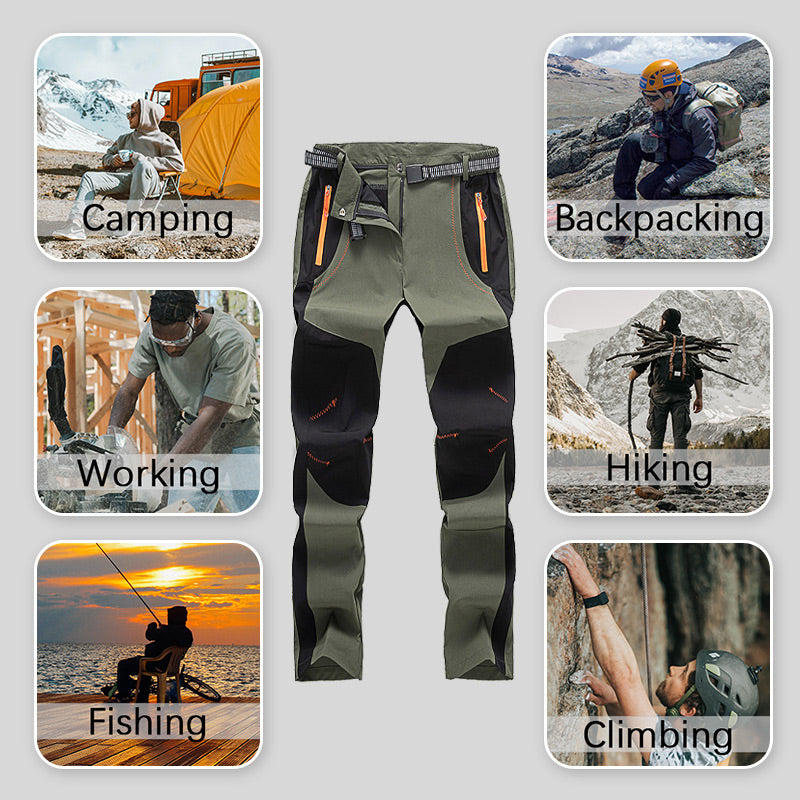 🌀🔥Solange der Vorrat reicht 40 % Rabatt!🎉👖Winddichte, wasserdichte, warme Wanderhose mit elastischem Bund