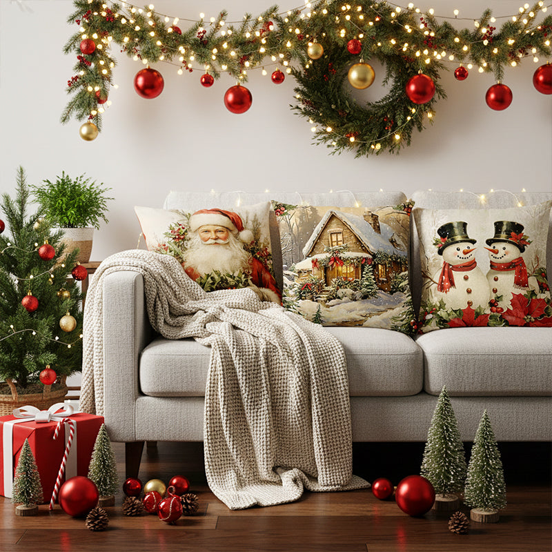 🎄🔥Weihnachtsaktion 50 % RABATT🔥Niedrige Weihnachtsdruck Kissenbezug
