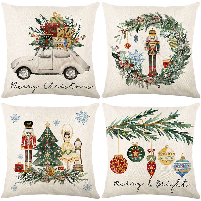 🎄🔥Weihnachtsaktion 50 % RABATT🔥Niedrige Weihnachtsdruck Kissenbezug
