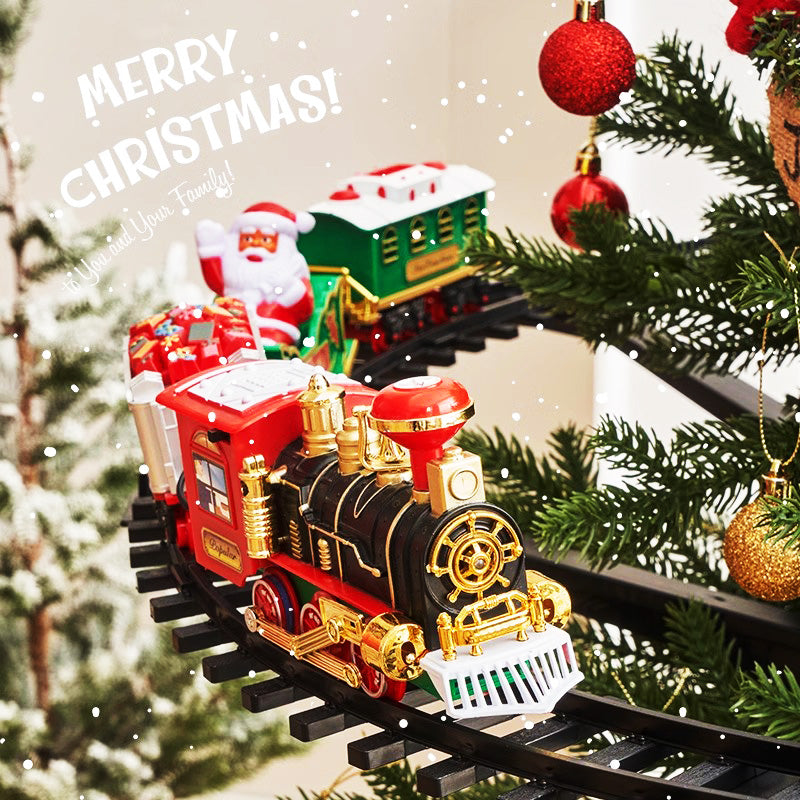 🔥Solange der Vorrat reicht 40 % Rabatt!🎉 Elektrisches Weihnachtszug-Spielzeugset