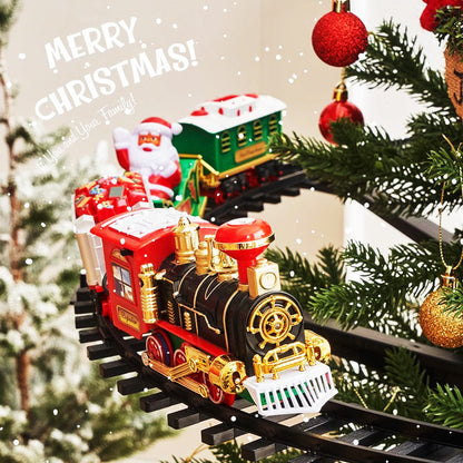 🔥Solange der Vorrat reicht 40 % Rabatt!🎉 Elektrisches Weihnachtszug-Spielzeugset