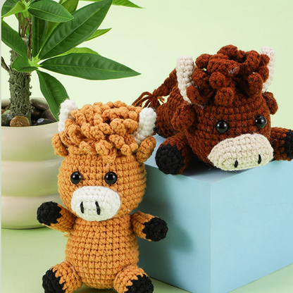🔥Solange der Vorrat reicht 40 % Rabatt!🎉DIY-Set zum Handstricken von Tieren für Anfänger