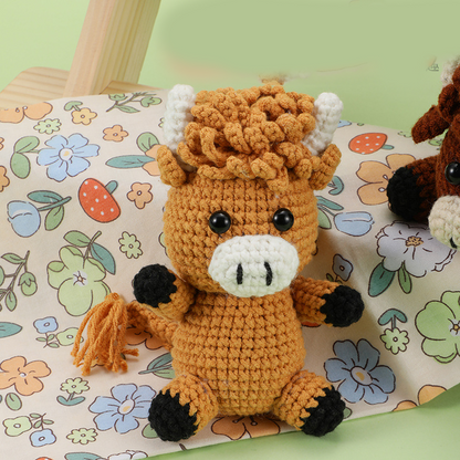🔥Solange der Vorrat reicht 40 % Rabatt!🎉DIY-Set zum Handstricken von Tieren für Anfänger