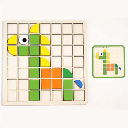 🔥Solange der Vorrat reicht 40 % Rabatt!🎉Lernpuzzle aus Holz mit bunten Tiermotiven in 3D