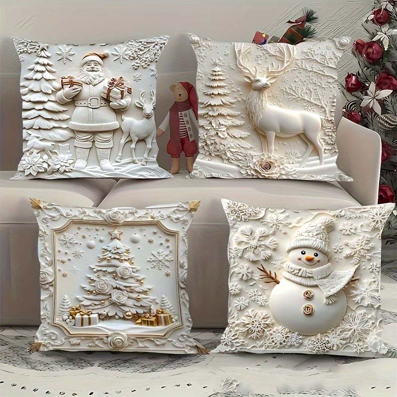 🔥Solange der Vorrat reicht 40 % Rabatt!🎉Elegante Weihnachts-Dekokissenbezüge