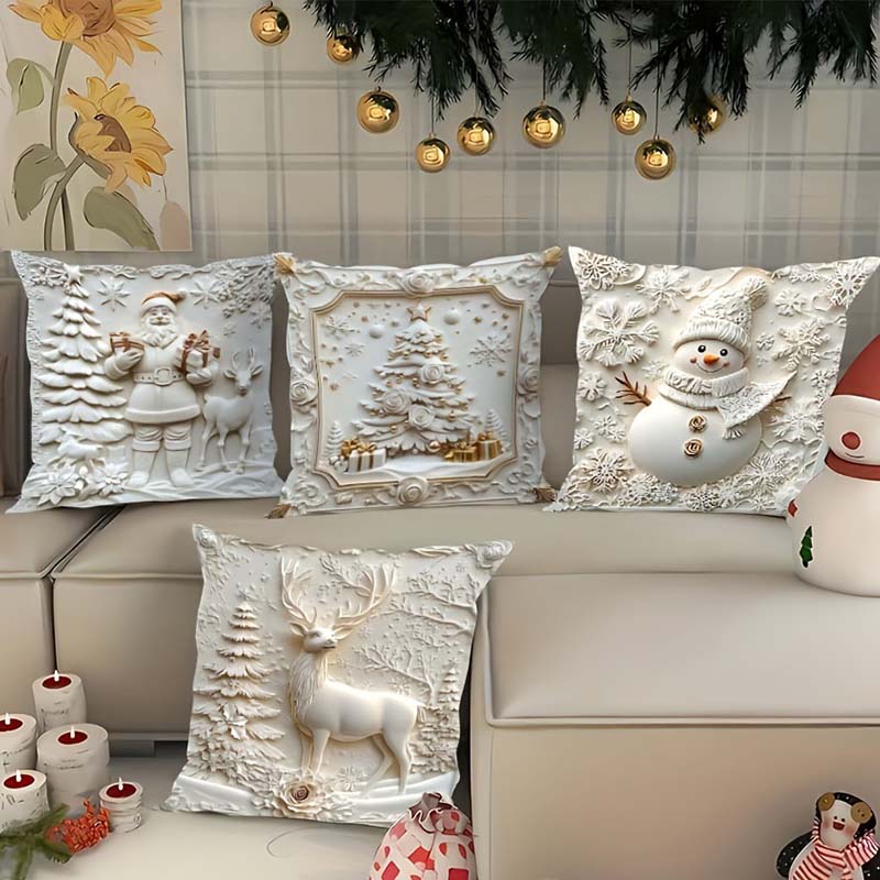 🔥Solange der Vorrat reicht 40 % Rabatt!🎉Elegante Weihnachts-Dekokissenbezüge