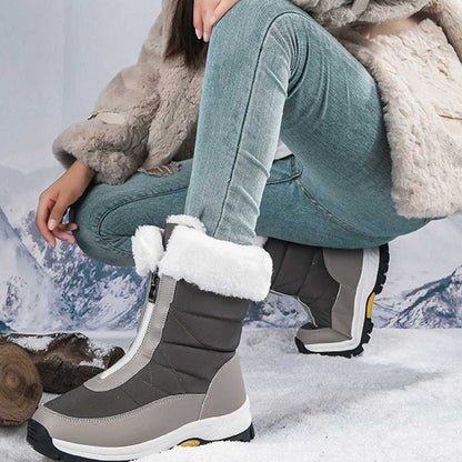 🔥Solange der Vorrat reicht 40 % Rabatt!🎉Rutschfeste, warme Schneestiefel mit Reißverschluss für Damen