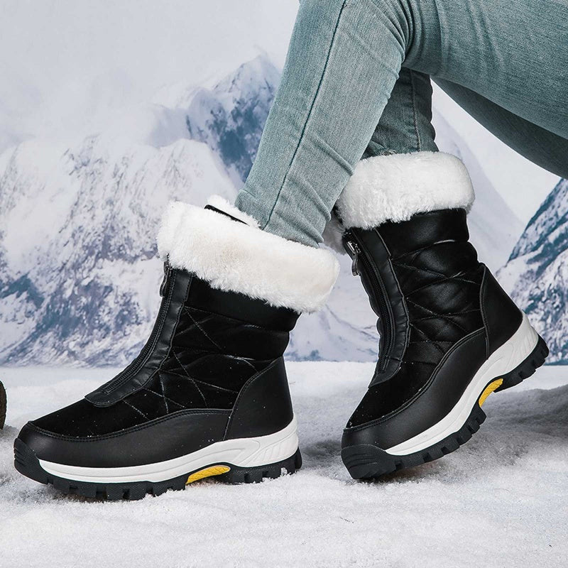 🔥Solange der Vorrat reicht 40 % Rabatt!🎉Rutschfeste, warme Schneestiefel mit Reißverschluss für Damen