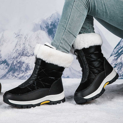 🔥Solange der Vorrat reicht 40 % Rabatt!🎉Rutschfeste, warme Schneestiefel mit Reißverschluss für Damen