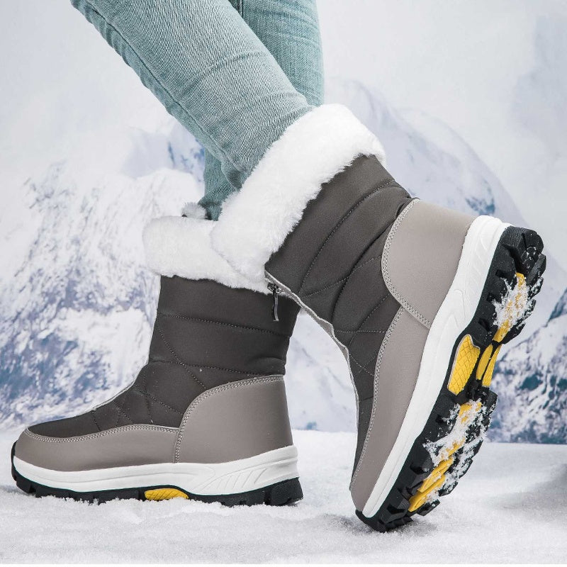 🔥Solange der Vorrat reicht 40 % Rabatt!🎉Rutschfeste, warme Schneestiefel mit Reißverschluss für Damen