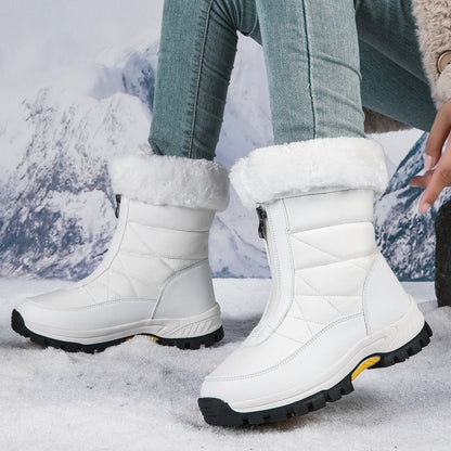 🔥Solange der Vorrat reicht 40 % Rabatt!🎉Rutschfeste, warme Schneestiefel mit Reißverschluss für Damen