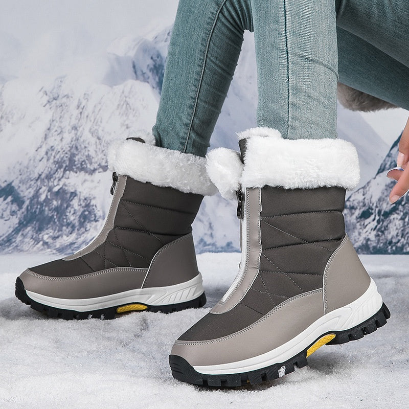 🔥Solange der Vorrat reicht 40 % Rabatt!🎉Rutschfeste, warme Schneestiefel mit Reißverschluss für Damen