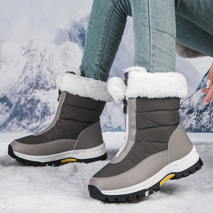 🔥Solange der Vorrat reicht 40 % Rabatt!🎉Rutschfeste, warme Schneestiefel mit Reißverschluss für Damen