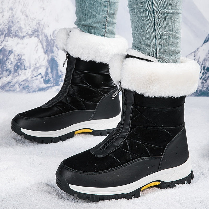 🔥Solange der Vorrat reicht 40 % Rabatt!🎉Rutschfeste, warme Schneestiefel mit Reißverschluss für Damen