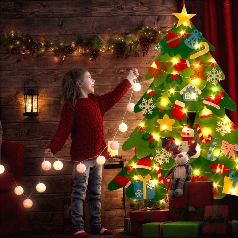 🎄Weihnachtsaktion - 49 % Rabatt🎁DIY-Filz-Weihnachtsbaum-Set