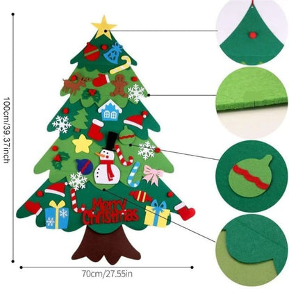 🎄Weihnachtsaktion - 49 % Rabatt🎁DIY-Filz-Weihnachtsbaum-Set