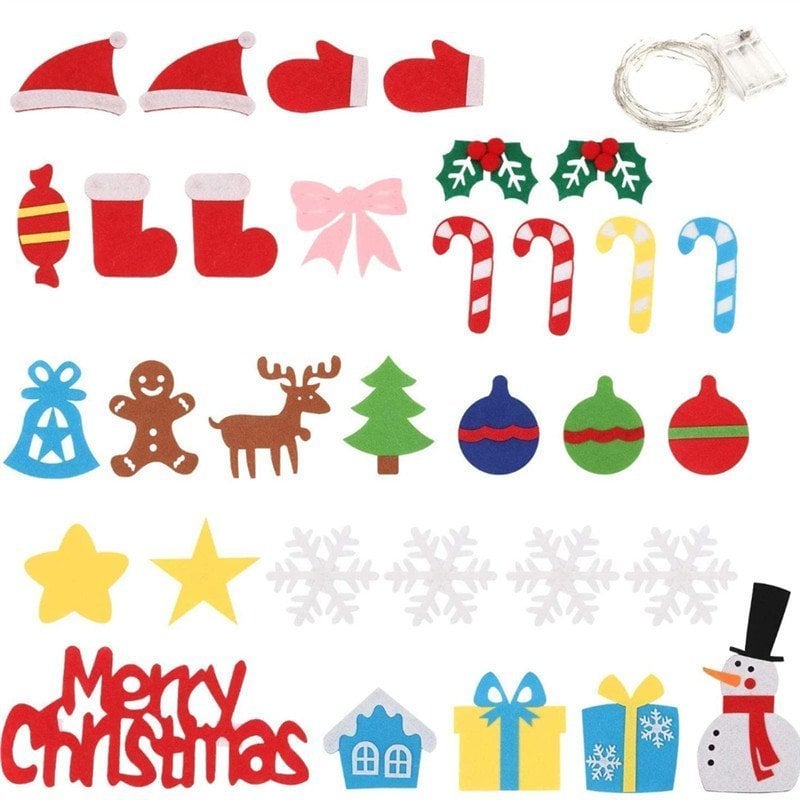 🎄Weihnachtsaktion - 49 % Rabatt🎁DIY-Filz-Weihnachtsbaum-Set