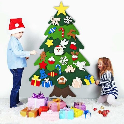 🎄Weihnachtsaktion - 49 % Rabatt🎁DIY-Filz-Weihnachtsbaum-Set