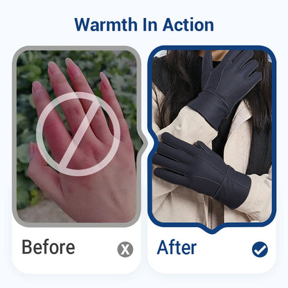 🔥60% Rabatt🧤Warme, weich gefütterte Handschuhe mit verlängerter Stulpe