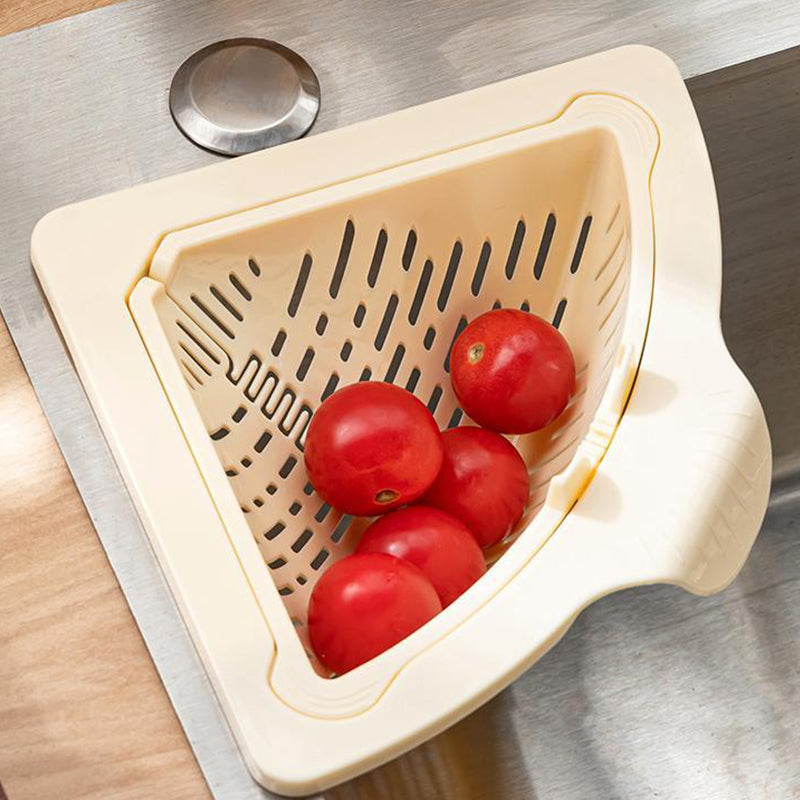 🔥Solange der Vorrat reicht 40 % Rabatt!🎉Magnetic Suction Space-Saving Corner Sink Strainer