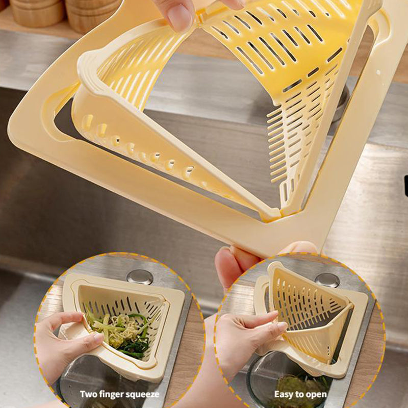 🔥Solange der Vorrat reicht 40 % Rabatt!🎉Magnetic Suction Space-Saving Corner Sink Strainer