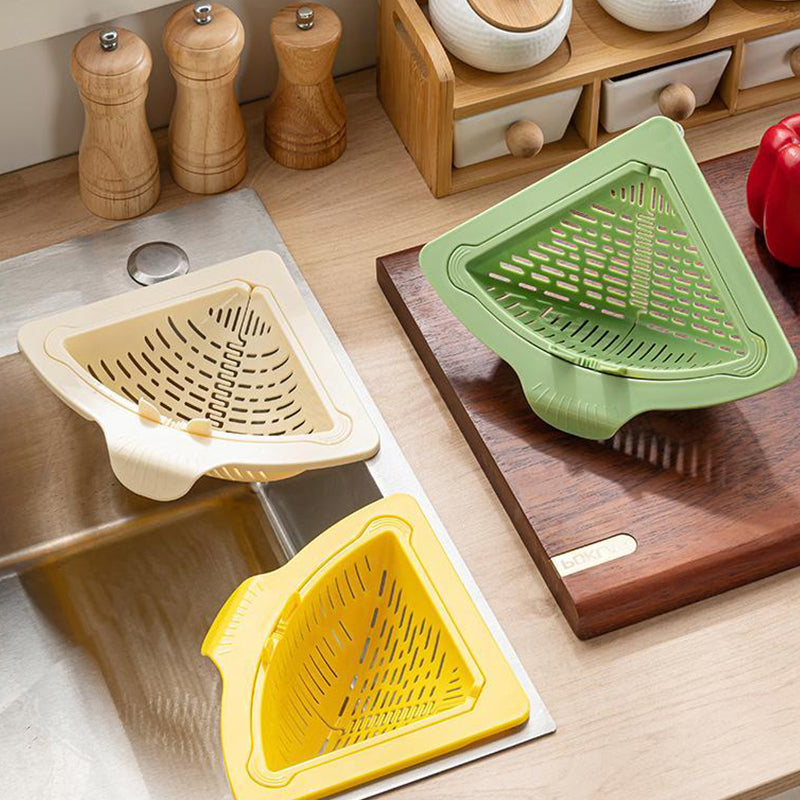 🔥Solange der Vorrat reicht 40 % Rabatt!🎉Magnetic Suction Space-Saving Corner Sink Strainer