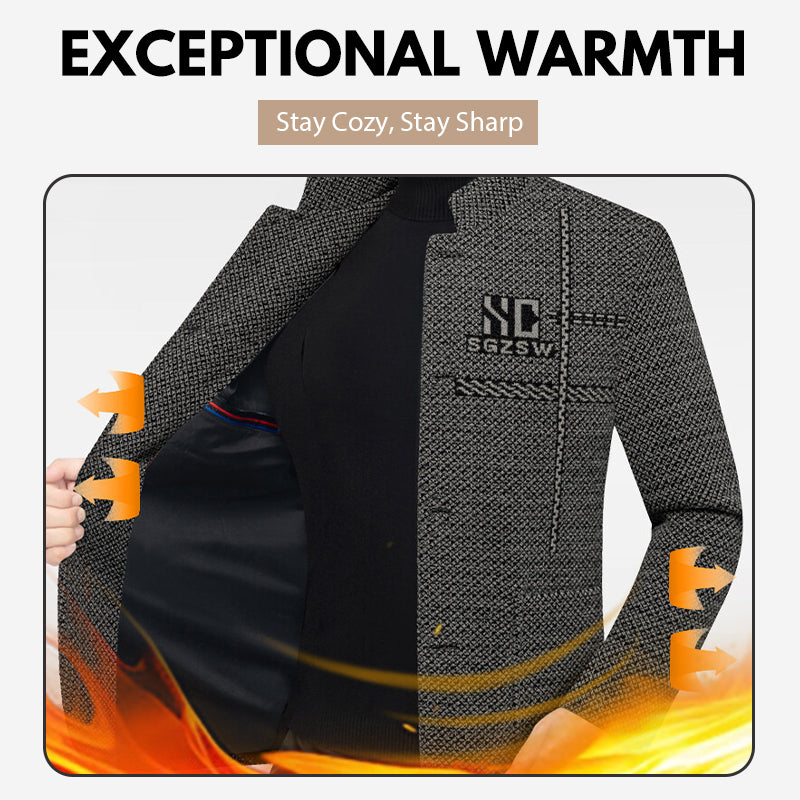 🔥Solange der Vorrat reicht 40 % Rabatt!🎉Lässiger warmer Herren-Kurzmantel