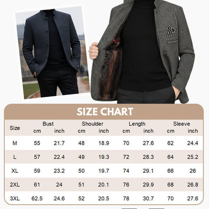 🔥Solange der Vorrat reicht 40 % Rabatt!🎉Lässiger warmer Herren-Kurzmantel