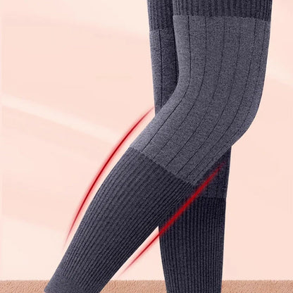 ✨  Warmer, ausnehmbarer langer Knieschützer - elastische heiße Wolle für Outdoor-Aktivitäten und Gelenkstützung