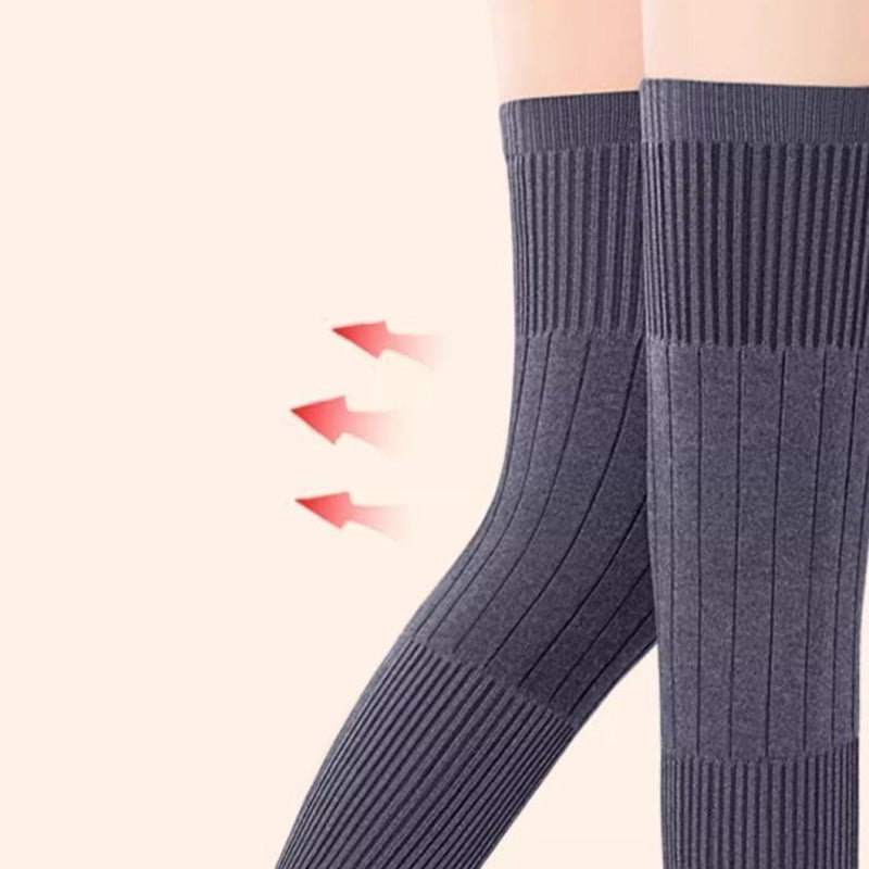 ✨  Warmer, ausnehmbarer langer Knieschützer - elastische heiße Wolle für Outdoor-Aktivitäten und Gelenkstützung