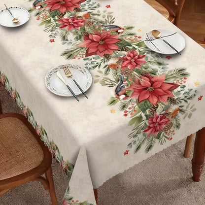 🔥Solange der Vorrat reicht 40 % Rabatt!🎉Stilvolle Tischdecke mit Weihnachtsmotiv