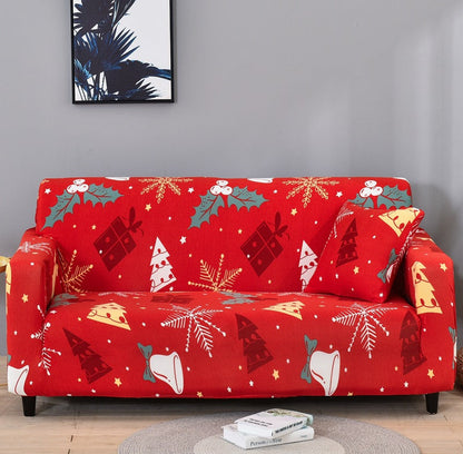 🔥Solange der Vorrat reicht 40 % Rabatt!🎉Vollumfassender Universal-Stretch Sofabezug in weihnachtlichem Design