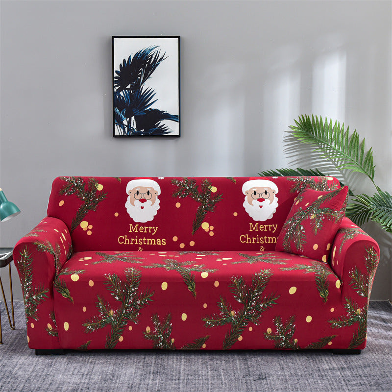 🔥Solange der Vorrat reicht 40 % Rabatt!🎉Vollumfassender Universal-Stretch Sofabezug in weihnachtlichem Design