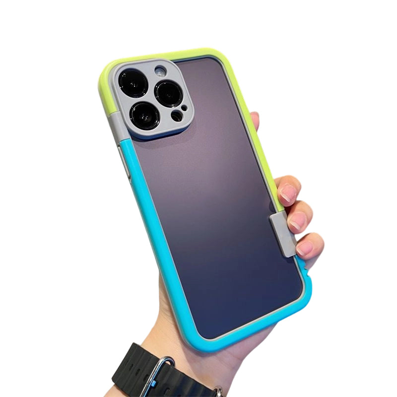 🔥Solange der Vorrat reicht 40 % Rabatt!🎉Farbblock-iPhone-Hülle mit Wärmeableitung und Stoßfestigkeit