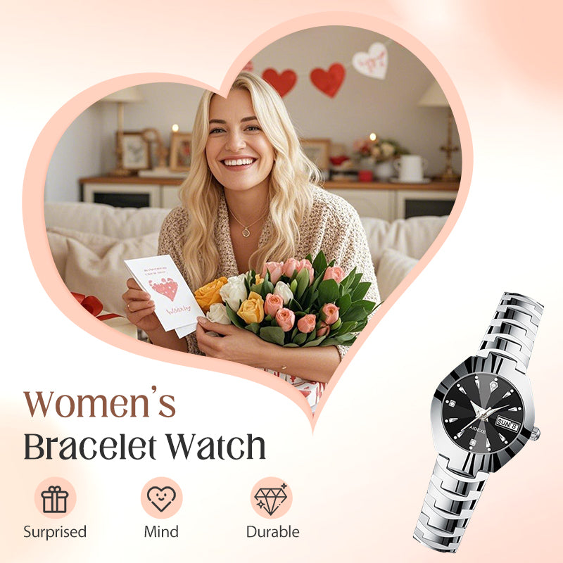 ⌚ 50% RABATT! ✨ Elegante Wasserdichte Damenuhr - Kristallglas & Zifferblatt mit Diamantakzenten für luxuriöse Anlässe 💎🌟