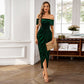 💃Christmas Sale 49% OFF🎉Elegantes, schulterfreies Maxikleid mit Rüschen für Damen